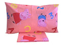PEPPA PIG Copri Piumino Letto singolo Rosa in Flanella Cotone 100%