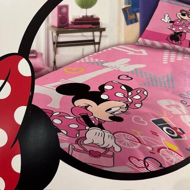 Copriletto leggero Minnie Disney in Cotone panama Singolo X635