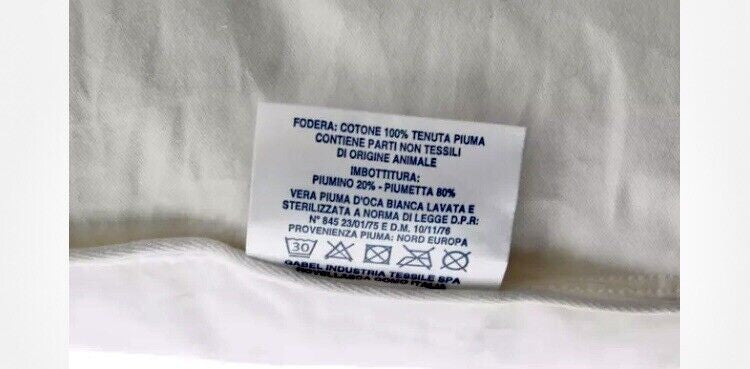 Cuscino Gabel Guanciale in vera PIUMA - PIUMINO D'oca Naturale Comfort 50x80 cm
