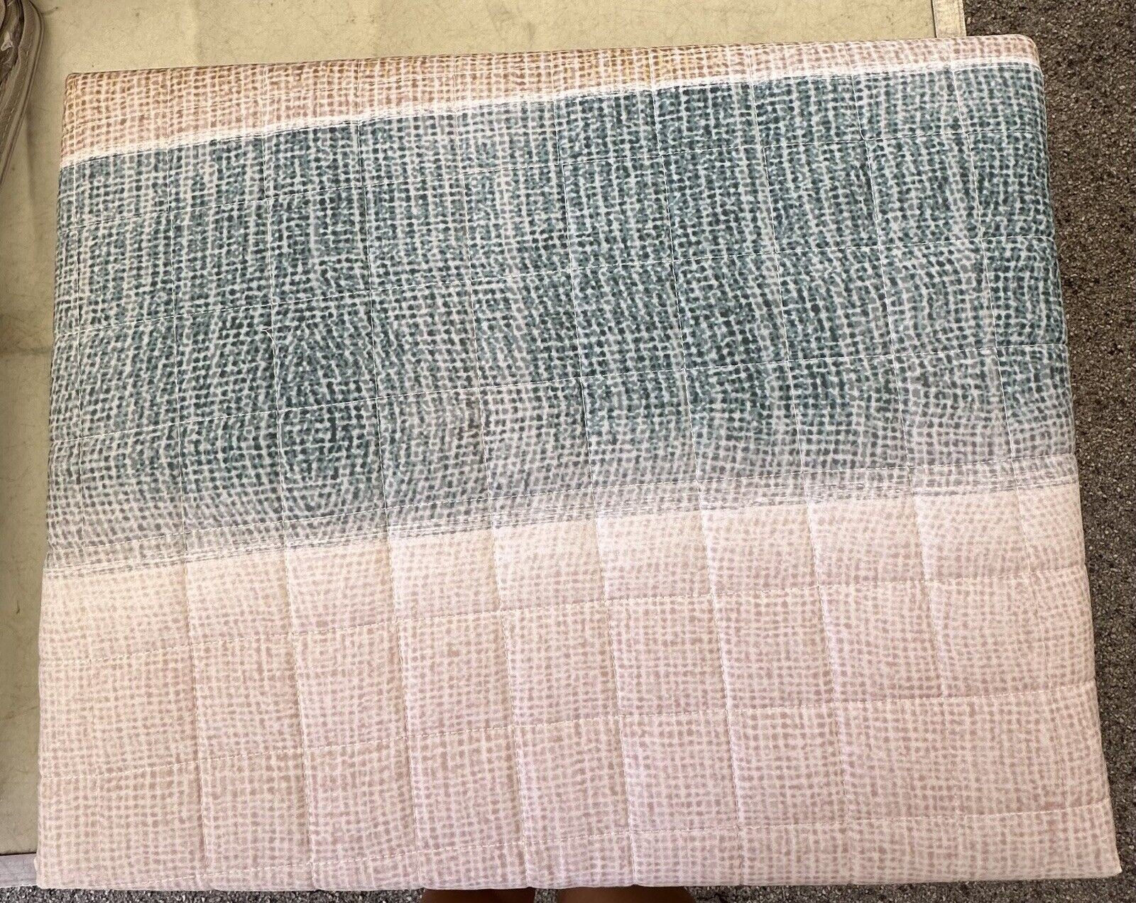 TRAPUNTINO ESTIVO 100% COTONE GARDA RIGHE BEIGE MATRIMONIALE