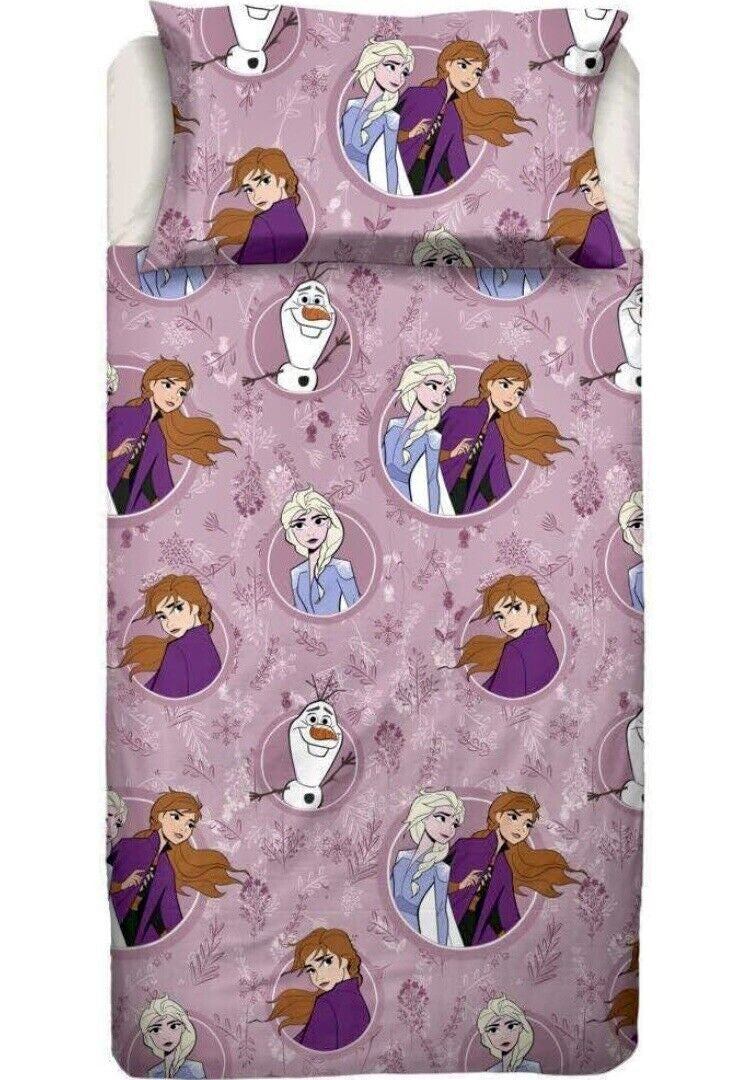 Completo lenzuola in flanella Frozen Disney per letto Singolo J974