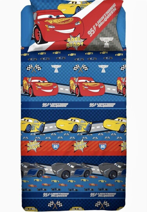 Completo lenzuola Cars Disney Pixar per letto Singolo 150x290