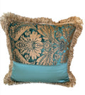 Cuscino quadrato Damascato con Frange