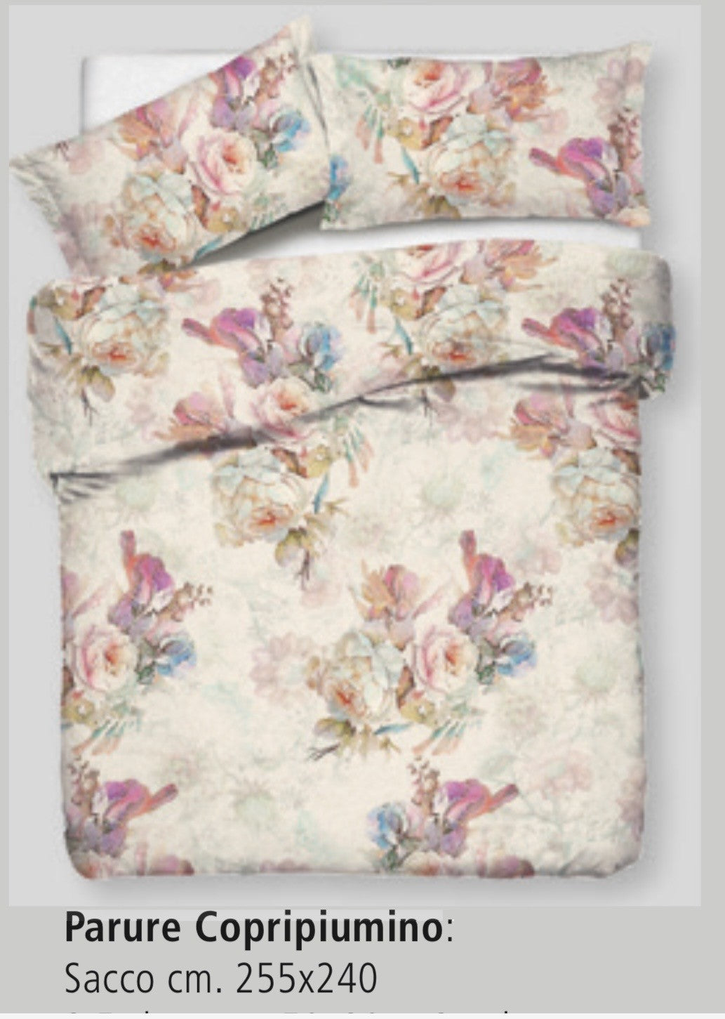 Copripiumino GF Ferrari Matrimoniale 255x240 Floreale – Eleganza e Comfort in Cotone con 2 Federe