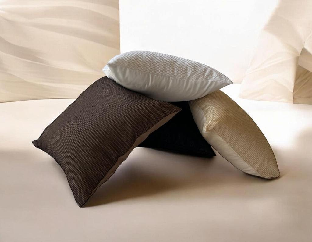 Cuscini Artigianali Decorativi Texture Beige e Marrone 45x45 cm