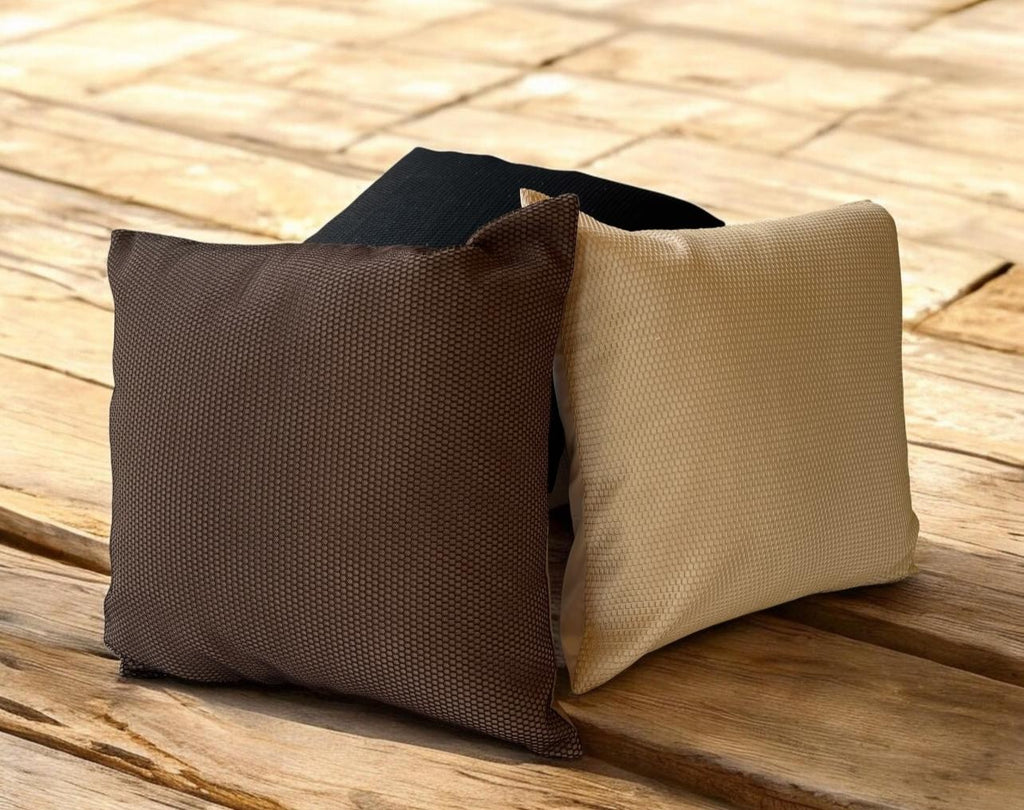 Cuscini Artigianali Decorativi Texture Beige e Marrone 45x45 cm