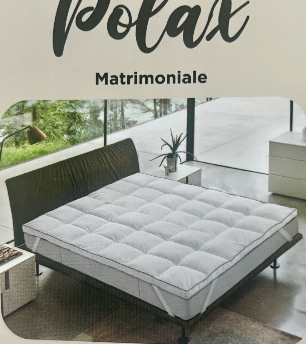 Topper Matrimoniale Zambetti 160x200 cm in Piuma d’Oca – Altezza 7,5 cm – Morbido Effetto Mano Pesca