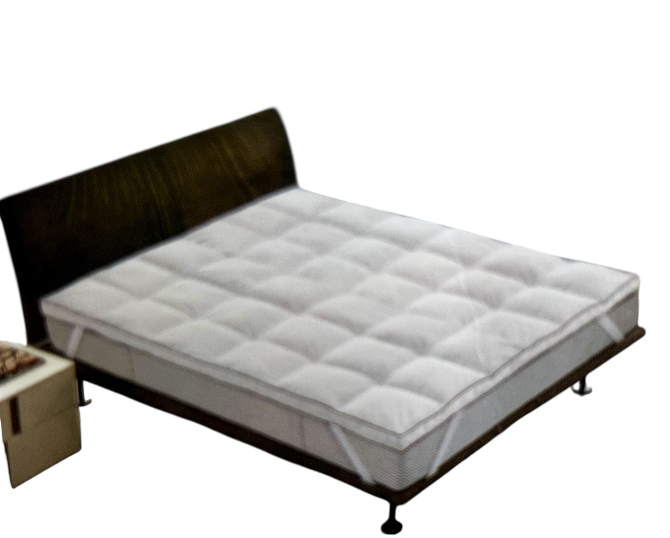 Topper Matrimoniale Zambetti 160x200 cm in Piuma d’Oca – Altezza 7,5 cm – Morbido Effetto Mano Pesca