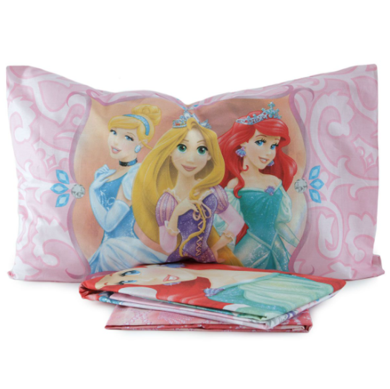Completo lenzuola singolo cotone Disney Principesse - Novia