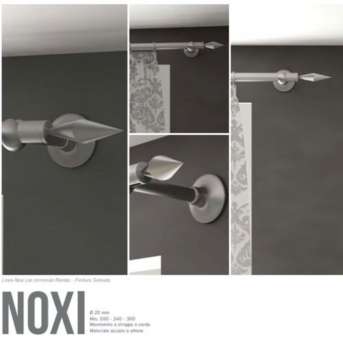 Bastone per tende Noxi Acciaio