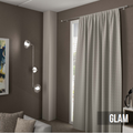 Bastone per tende Glam Acciaio