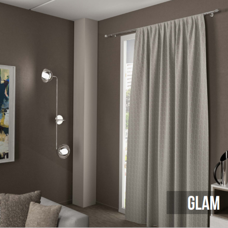 Bastone per tende Glam Acciaio