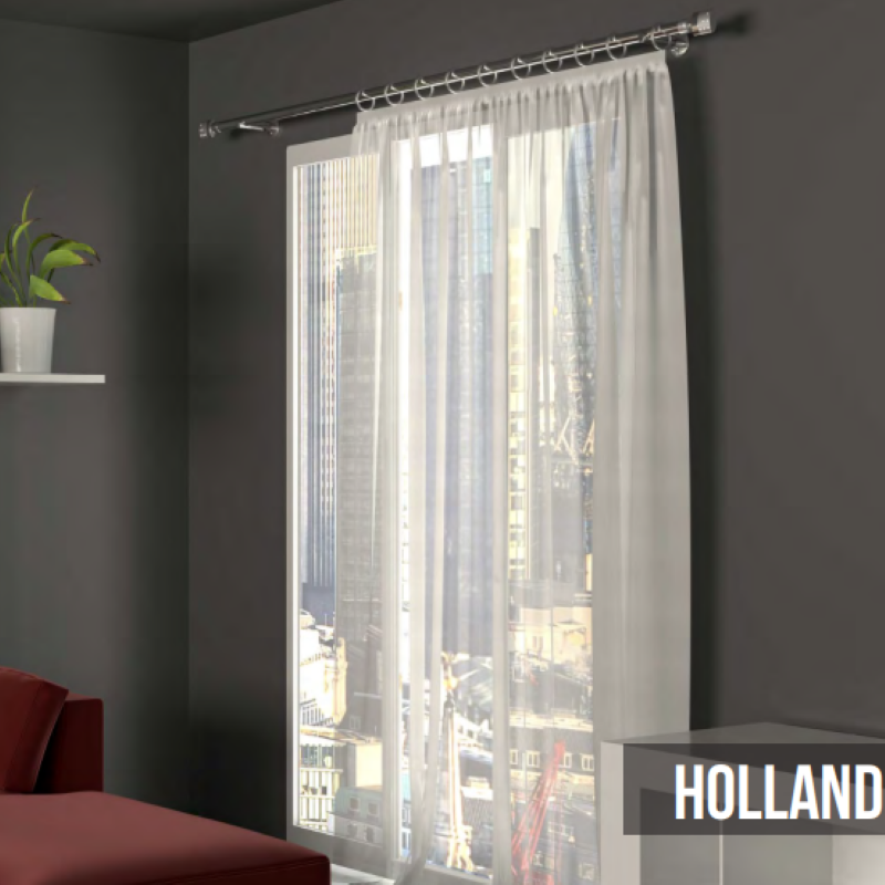 Bastone per tende Holland Acciaio
