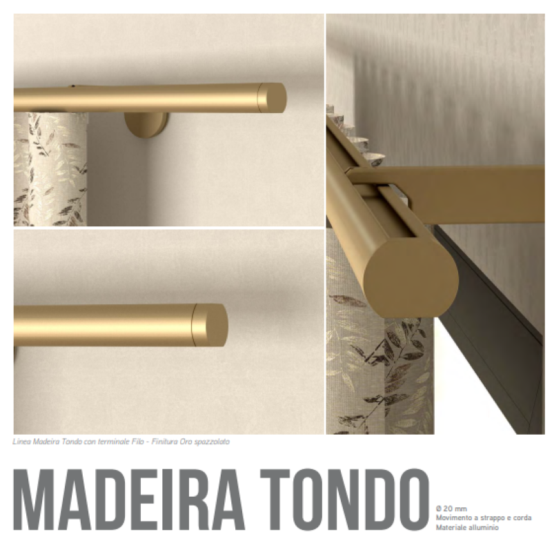 Bastone per tende Madeira Tondo