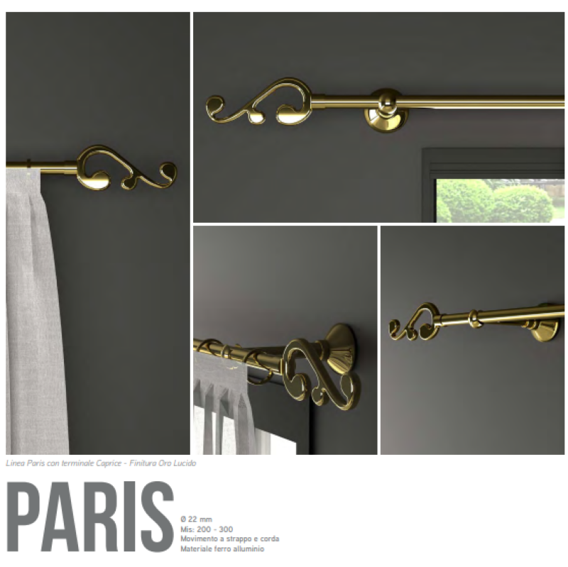 Bastone per tende Paris
