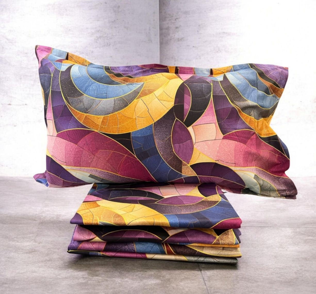 Lenzuola Matrimoniale In Raso Di Cotone art Blumy 6507 di Zambaiti