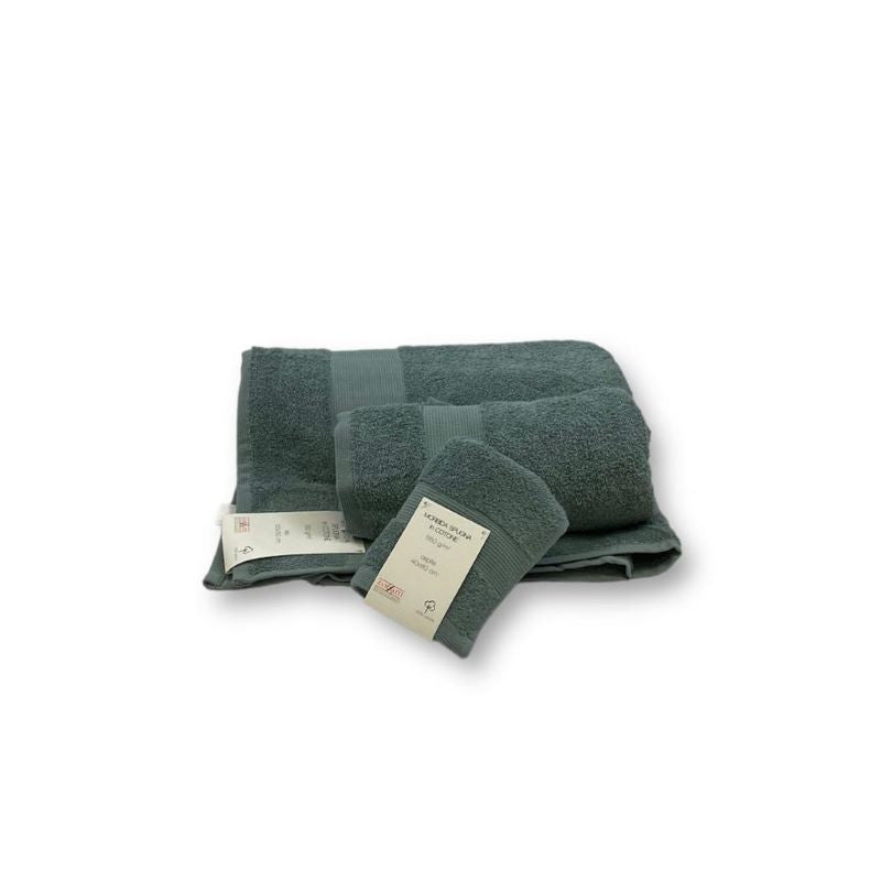 Tris morbida spugna in cotone 550gr/mq Soft - Zambaiti