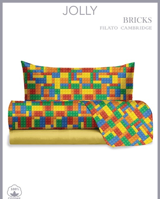 Completo letto  1 piazza filato Cambridge by Jolly