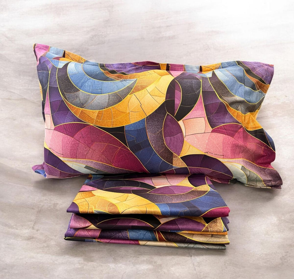 Lenzuola Matrimoniale In Raso Di Cotone art Blumy 6507 di Zambaiti