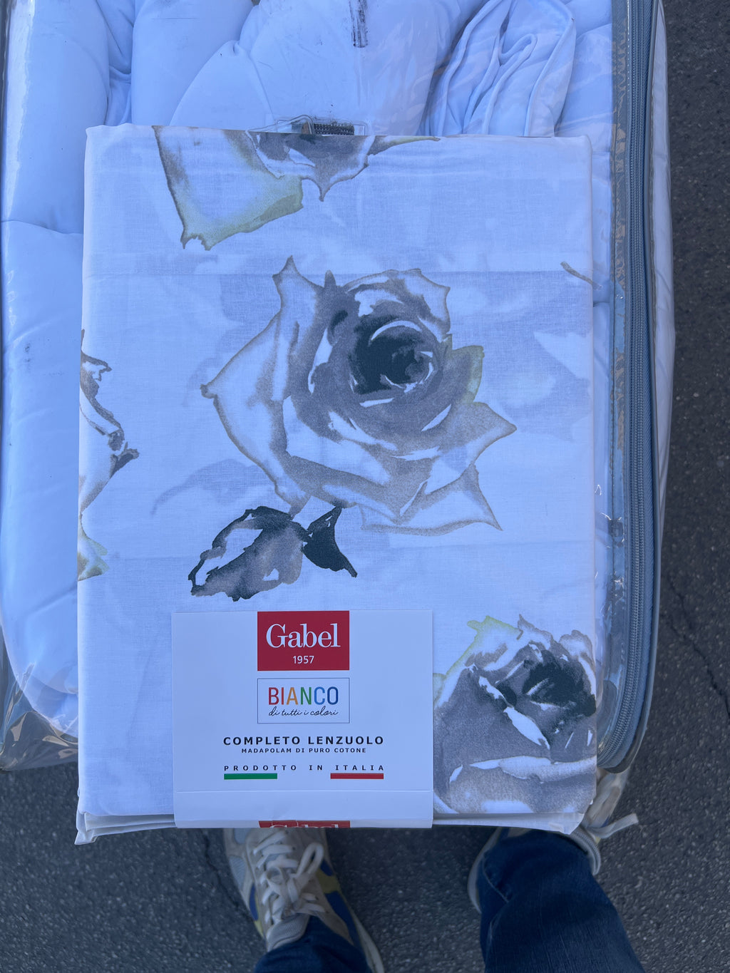 Completo lenzuolo-copriletto Maiorca - Gabel Grigio