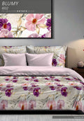 Lenzuola Matrimoniale in Raso Di Cotone blumy 6512 di Zambaiti