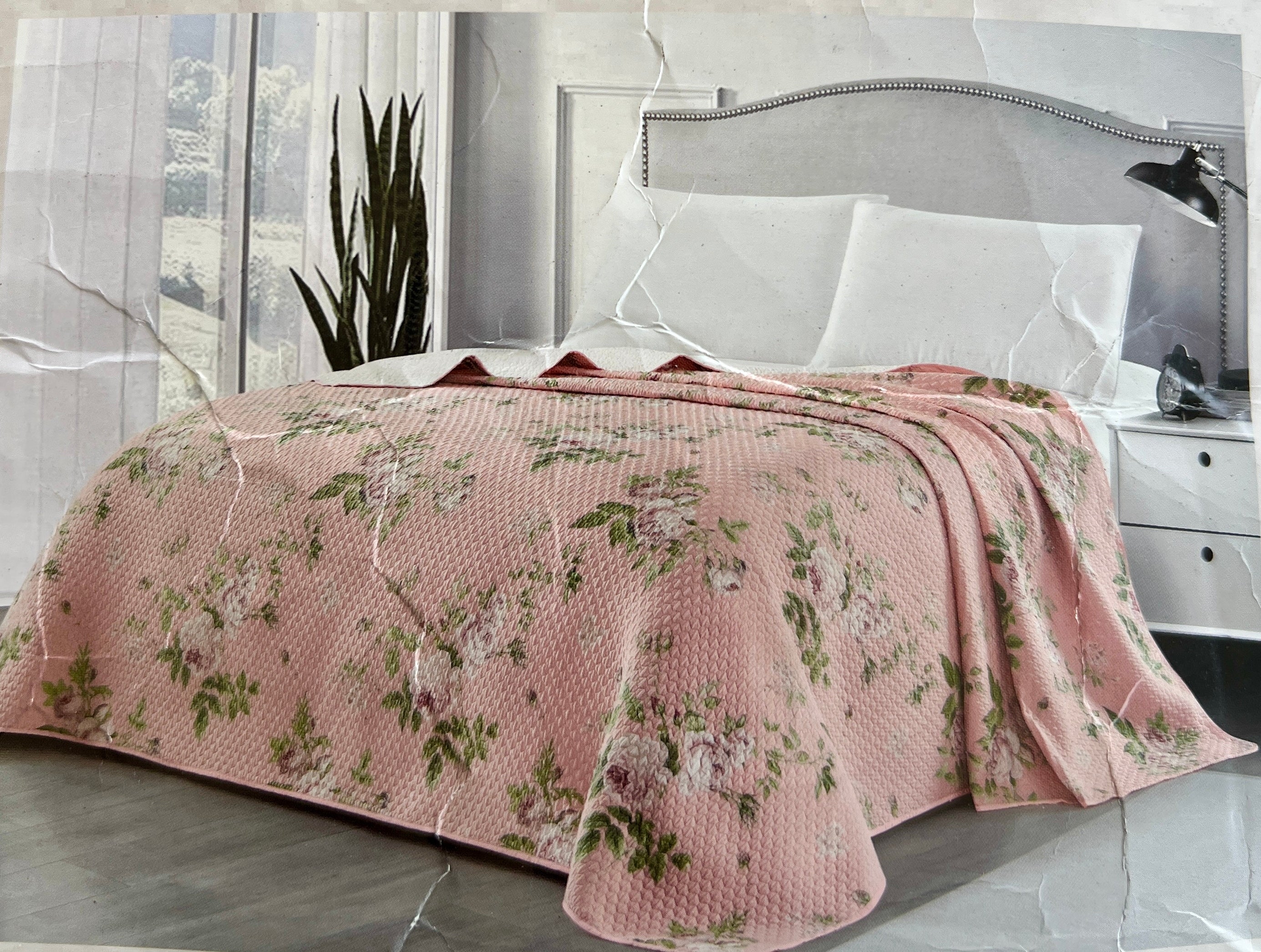 Copriletto Jacquard Stampato Trapuntato Misure 250x250