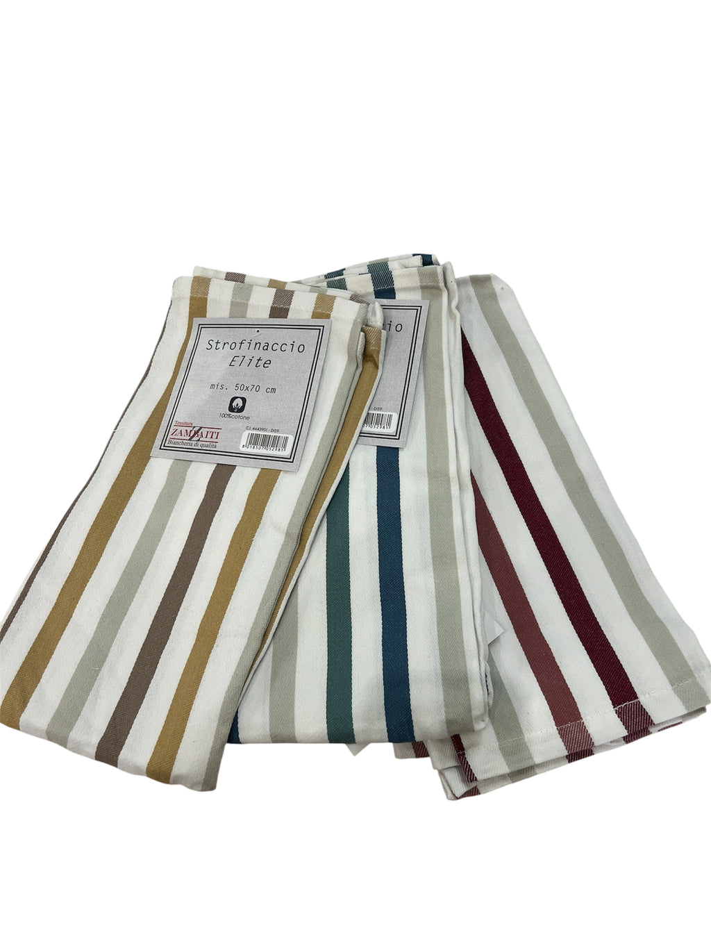 Set 6 Pezzi Strofinacci in Cotone Alto Assorbenti di ZAMBAITI